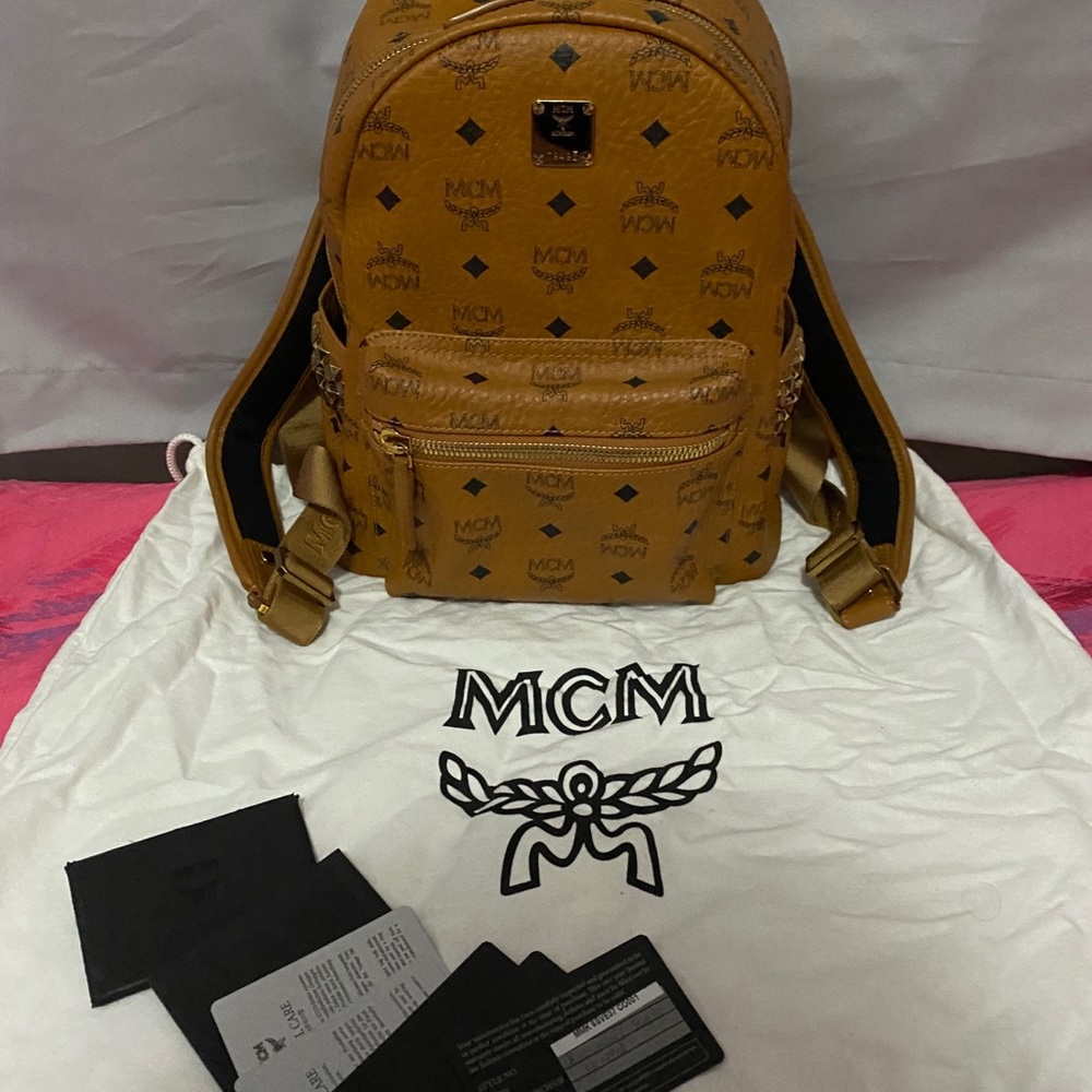 Mcm Stark Side Stud Small Backpack - image 1